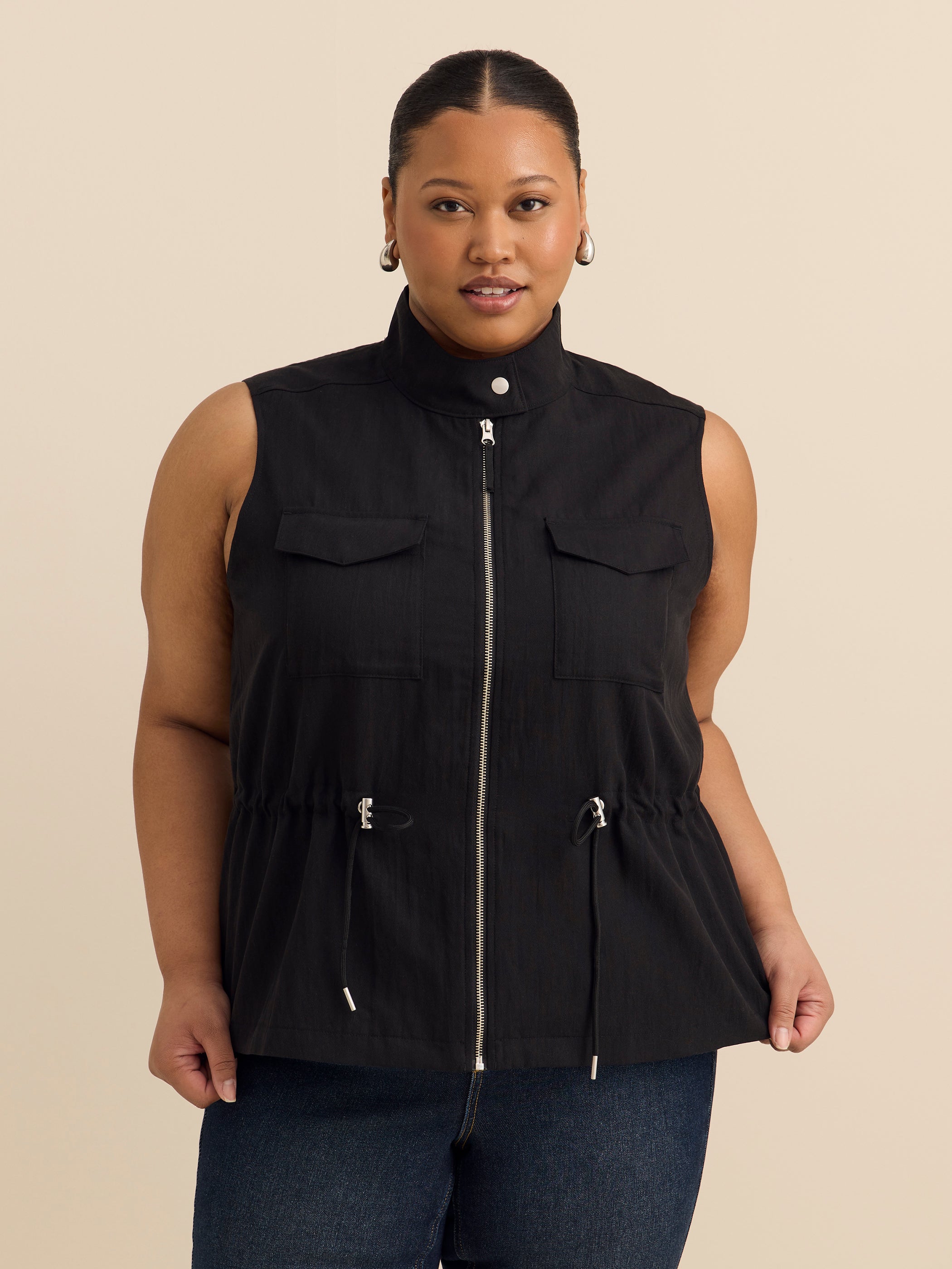 Veste safari sans manches