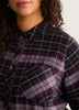 Plaid Flannel Buttoned-Down Tunic Shirt