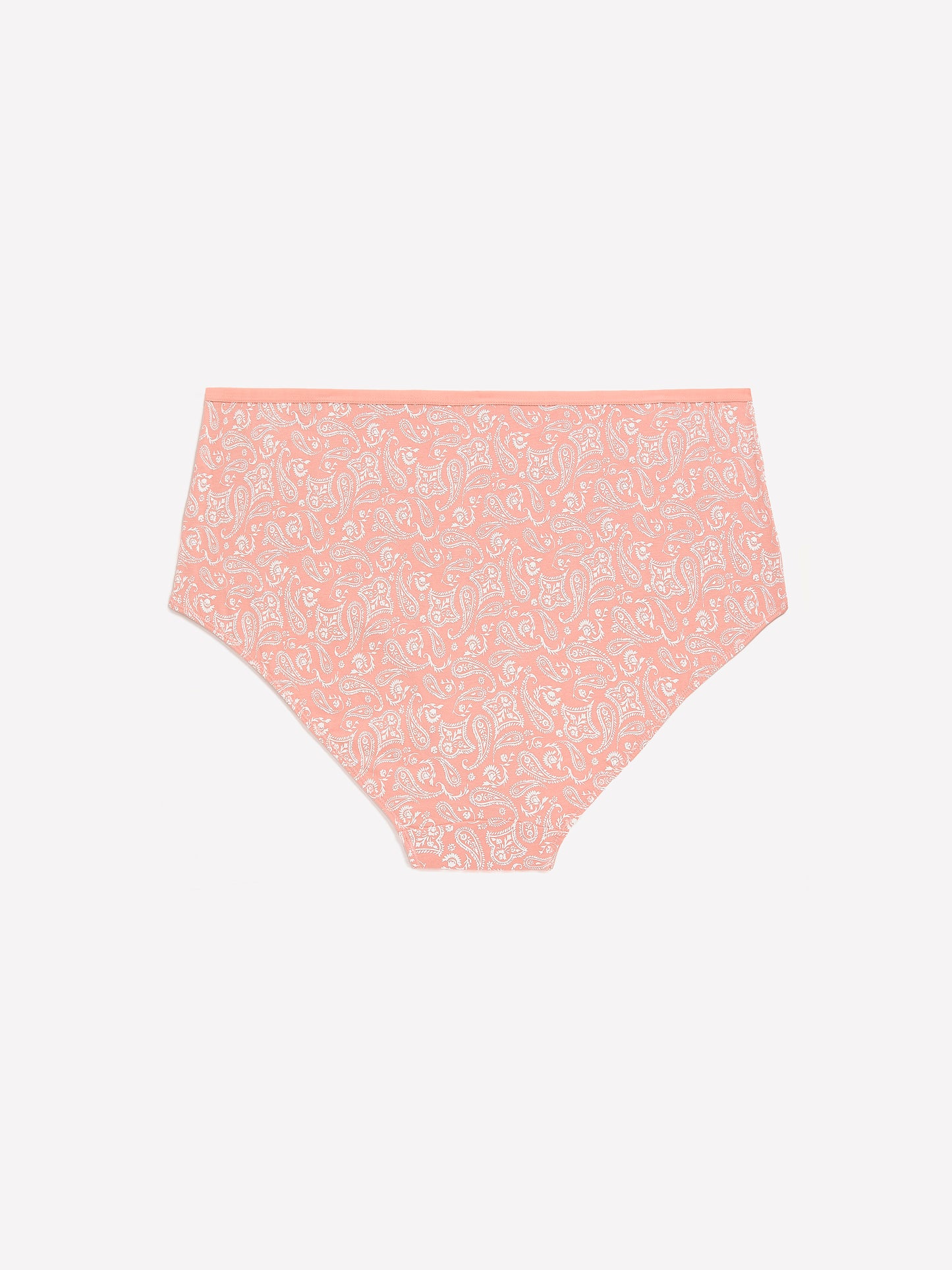 Pink Cotton Full Brief with Paisley Print - tiVOGLIO
