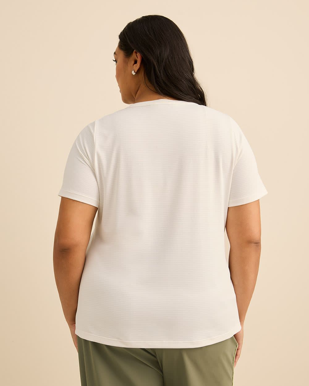 Crewneck T-Shirt with Side Slits - Active Zone