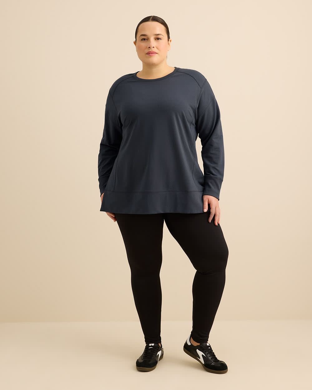 Pull à col rond en tricot français - Active Zone