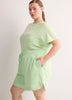 French Terry Tulip-Hem Bermuda Short - Active Zone