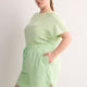 French Terry Tulip-Hem Bermuda Short - Active Zone