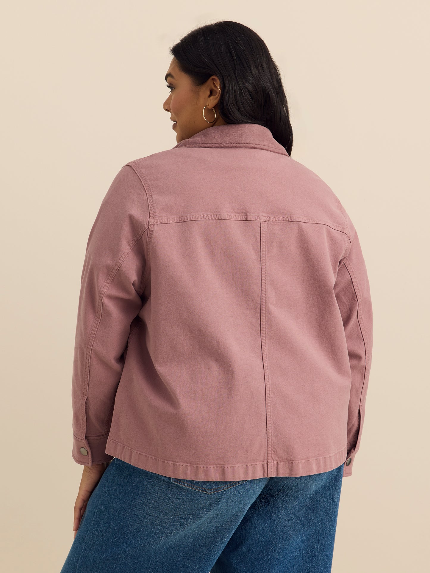 Veste utilitaire en coton délavé