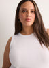 Ribbed Knit Fitted Tank Top