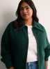 Straight Zippered Sweater Cardigan
