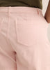 Lilac Curvy-Fit High-Rise Denim Shorts