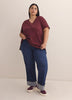 Boyfriend-Fit V-Neck T-Shirt - PENN. Essentials