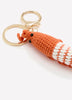 Macrame Shrimp Keychain and Charm