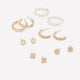 Assorted Pearl Hoop and Stud Earrings, Set of 6