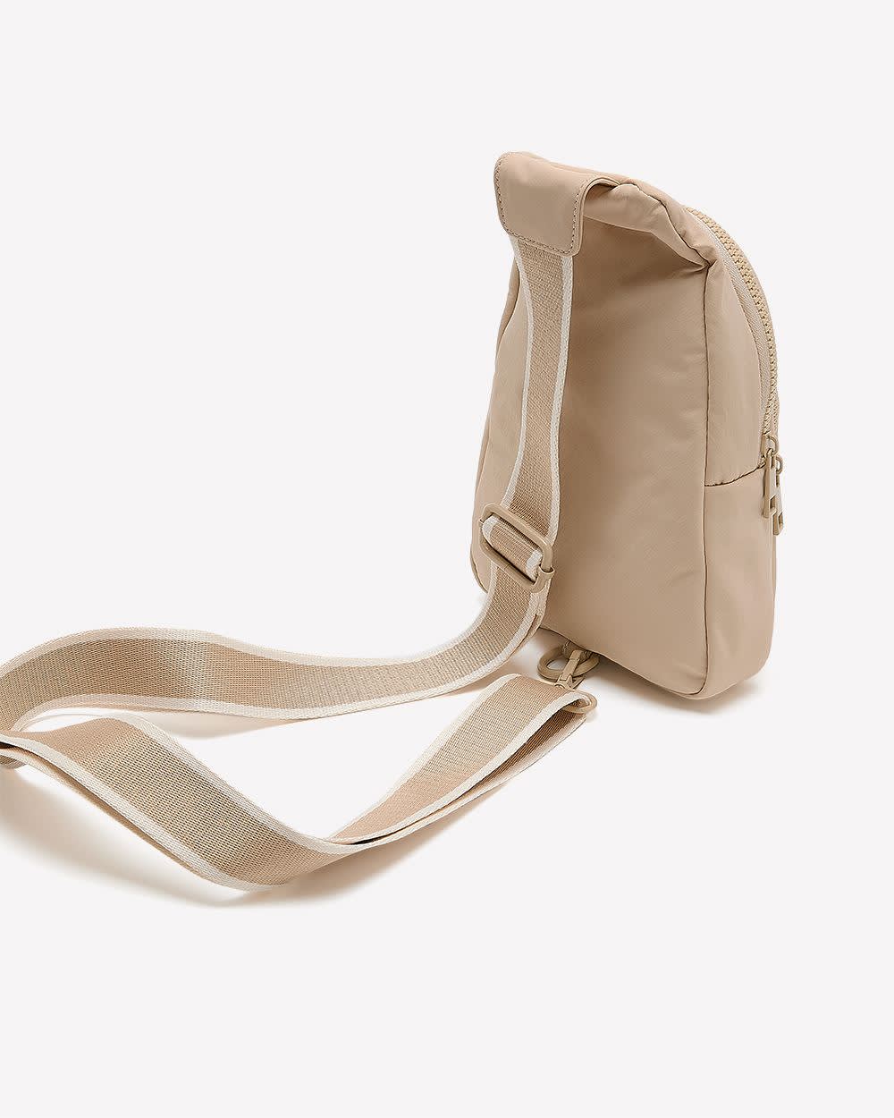 Sac à bandoulière en nylon avec sangle contrastante - Active Zone