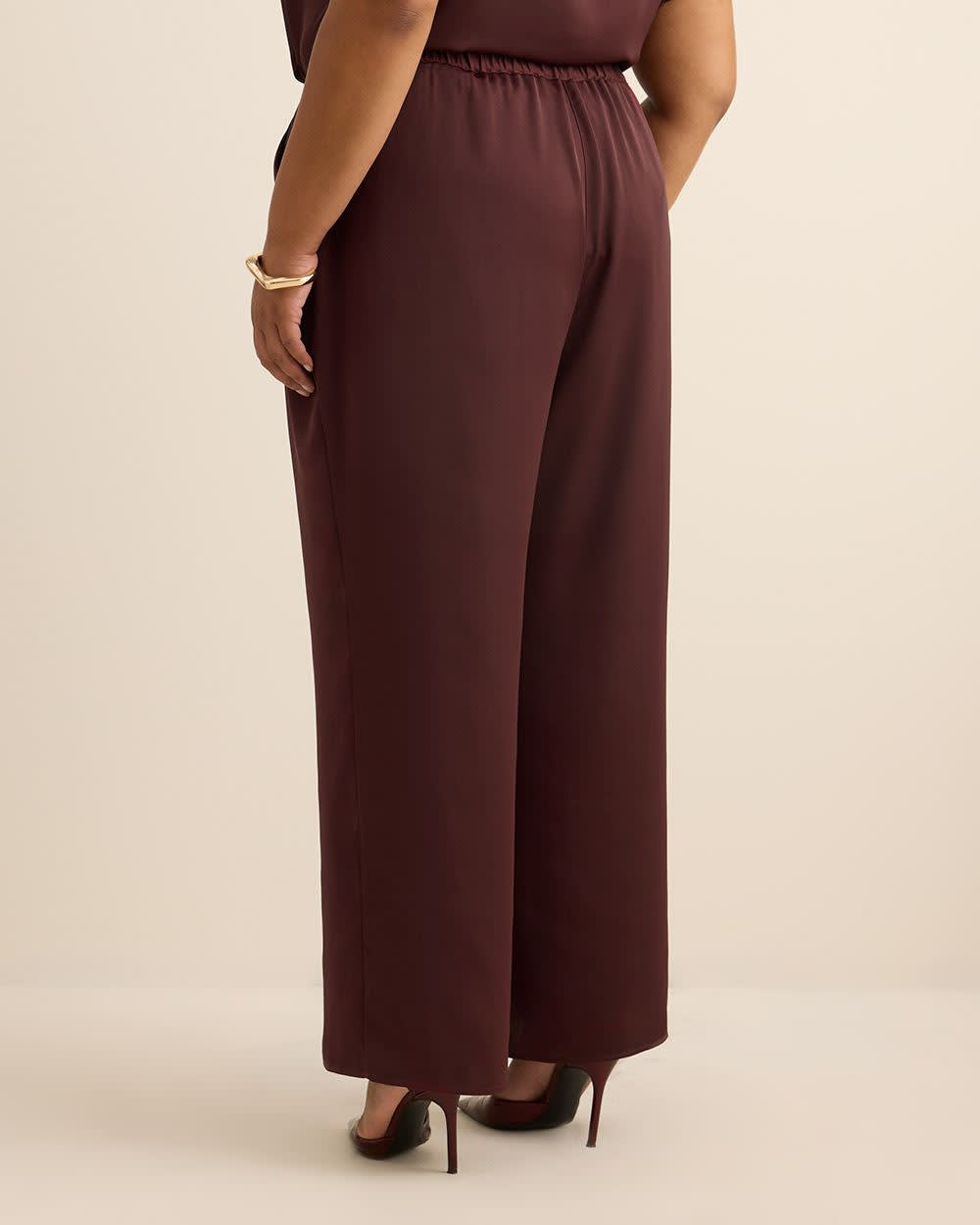 Satin Wide-Leg Pant