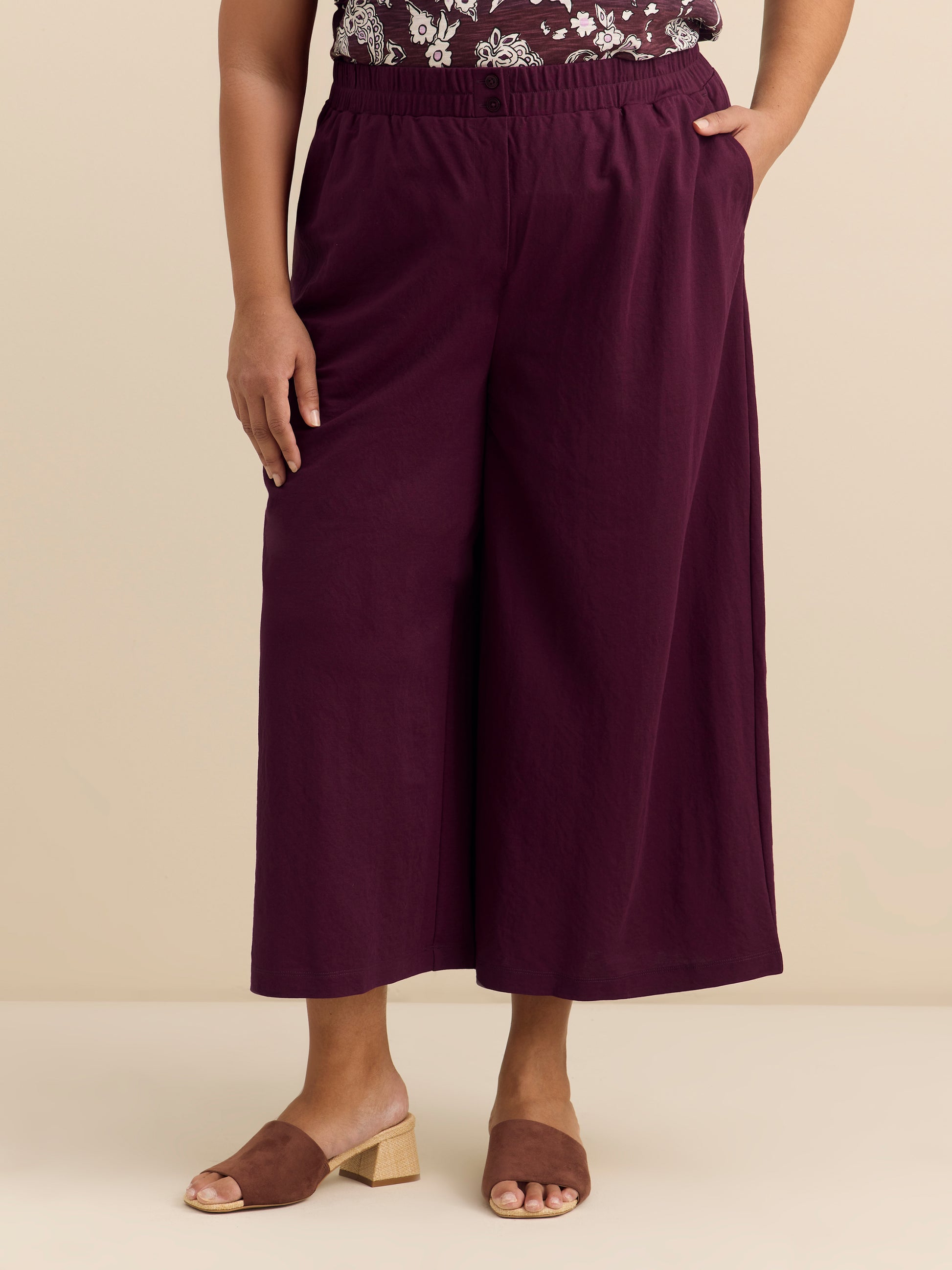 Responsible, Gaucho Wide-Leg Cropped Pant