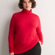 Responsible, Red Modern-Fit Turtle-Neck Long-Sleeve Top
