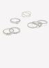 Assorted Dainty Rings, Set of 7