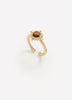 Golden Ring with Brown Stone