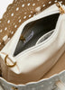 White Perforated Crossbody Handbag