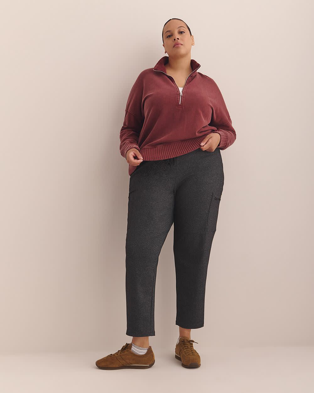 Pantalon cargo de ville en tricot chiné - Active Zone