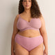 Wireless Rose Padded Textured Lounge Bra - Déesse Collection