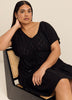 Blue Eyelet Fit and Flare V-Neck Cover-Up Dress - Cover Me