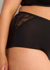 Microfibre Knit Boyshort with Lace - Déesse