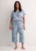 Printed Straight-Leg Capri Pyjama Pant - ti Voglio