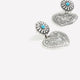 Boucles d'oreilles western en forme de coeur