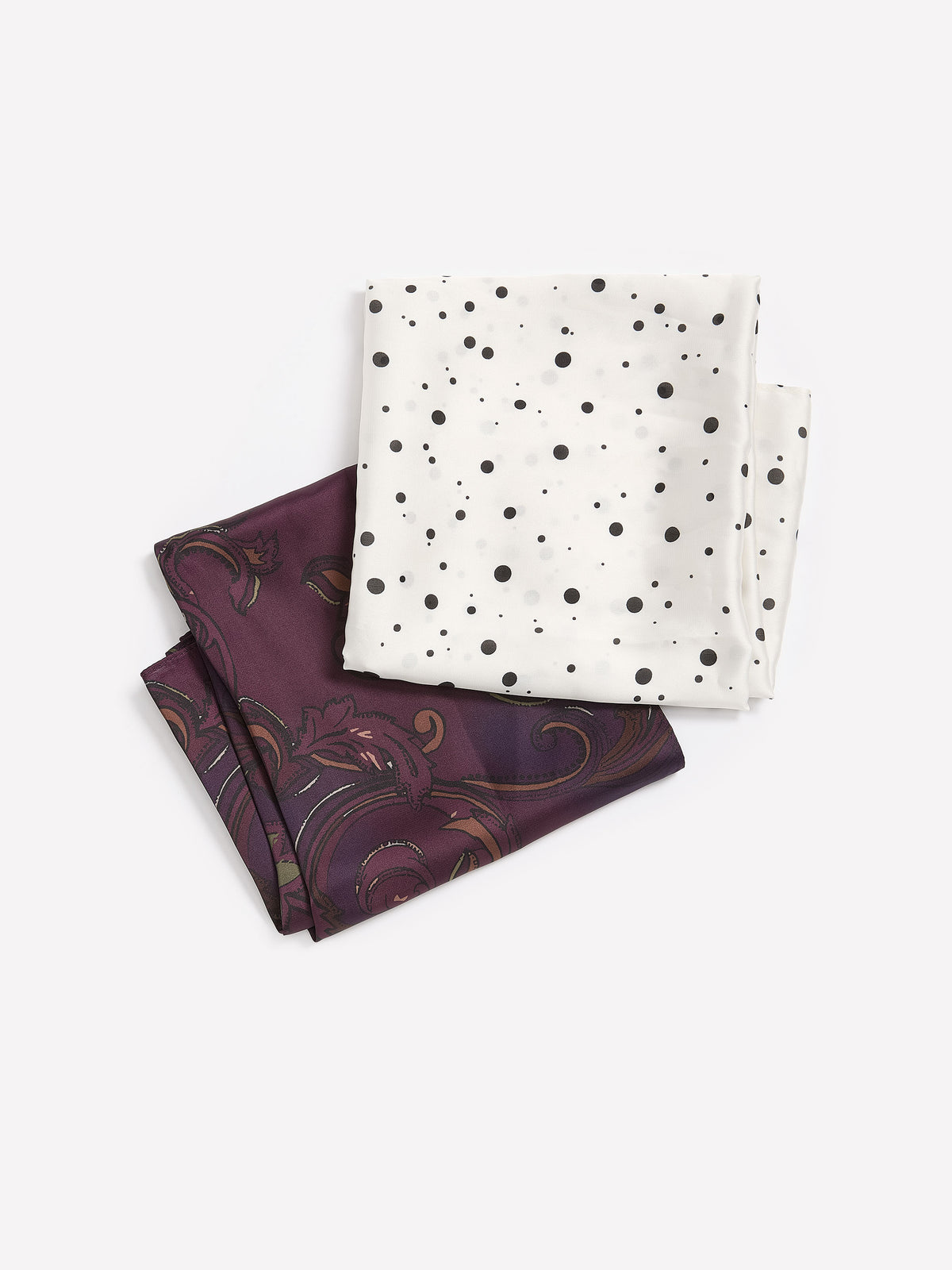 Soft Printed Scarfs with Elastic, Set of 2