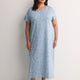 Printed Long Short-Sleeve Sleepshirt - tiVOGLIO