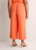 Woven Wide-Leg Slip-On Cropped Pant