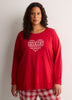 Red Plaid Tunic and Legging Pyjama Set - tiVOGLIO