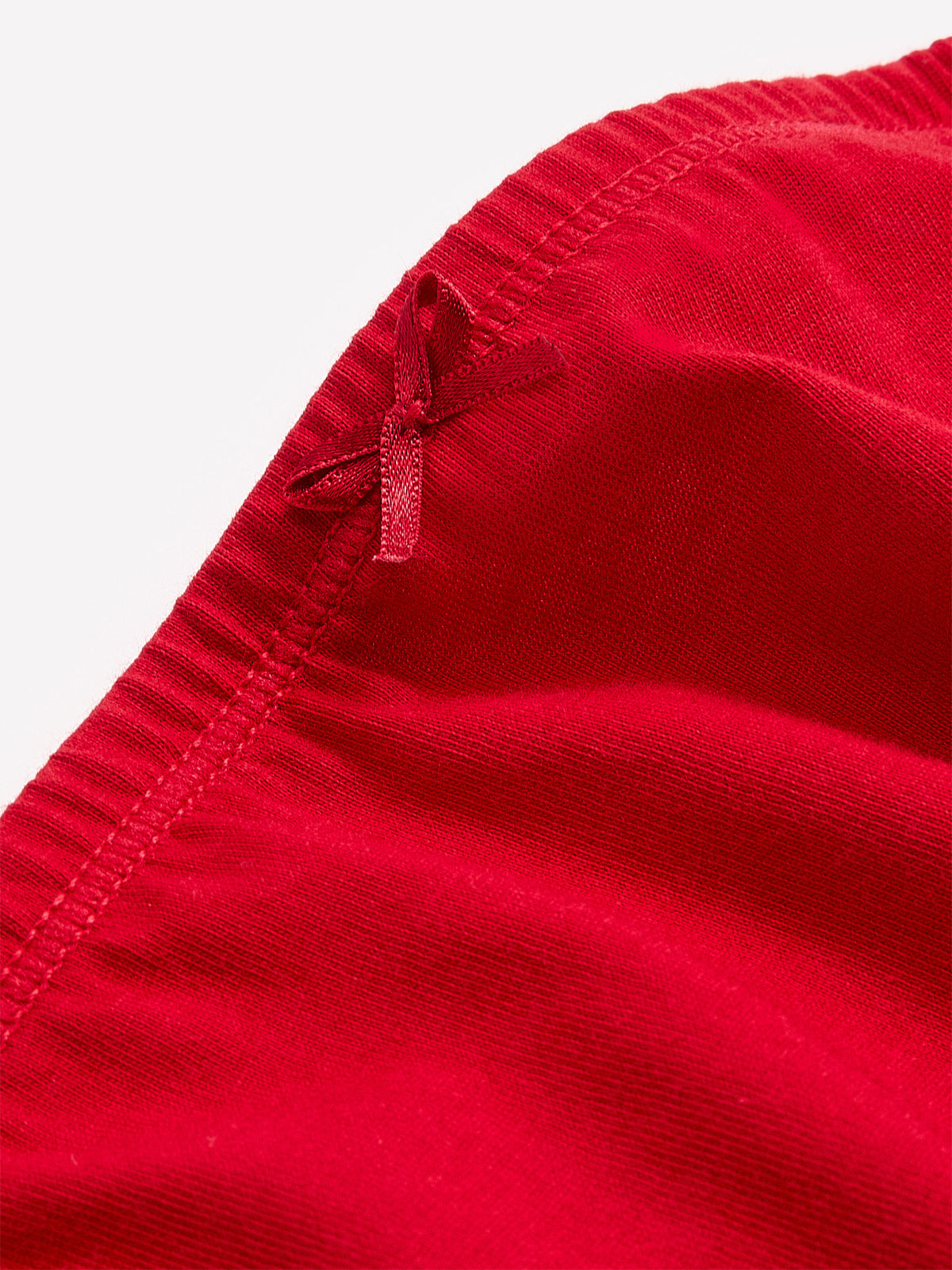 Red Cotton Full Brief with Heart Placement Print - tiVOGLIO