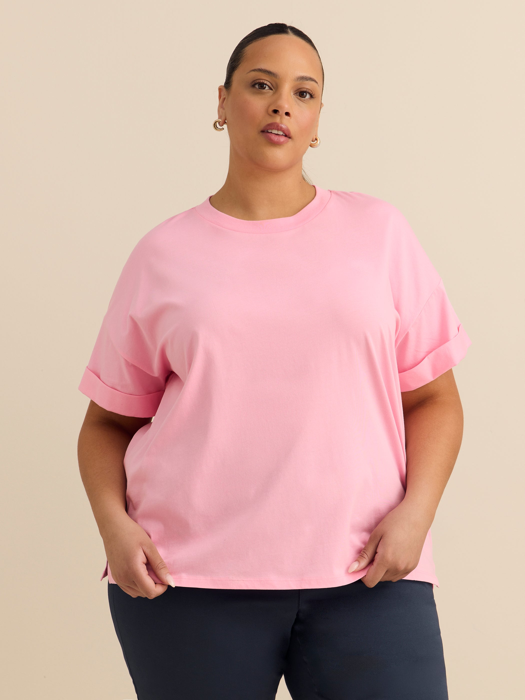Boxy-Fit Crewneck Tee