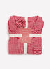 Red Gingham Buttoned Down Shirt and Straight Pant Pyjama Set - tiVOGLIO