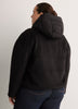 Unlined Coat with Puffer Hood