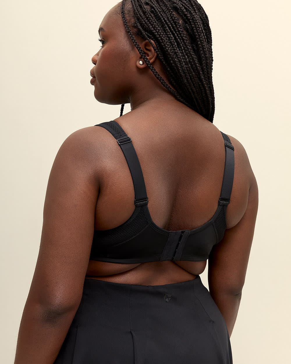 Soutien-gorge sport noir, sans armatures, maintien léger - Active Zone