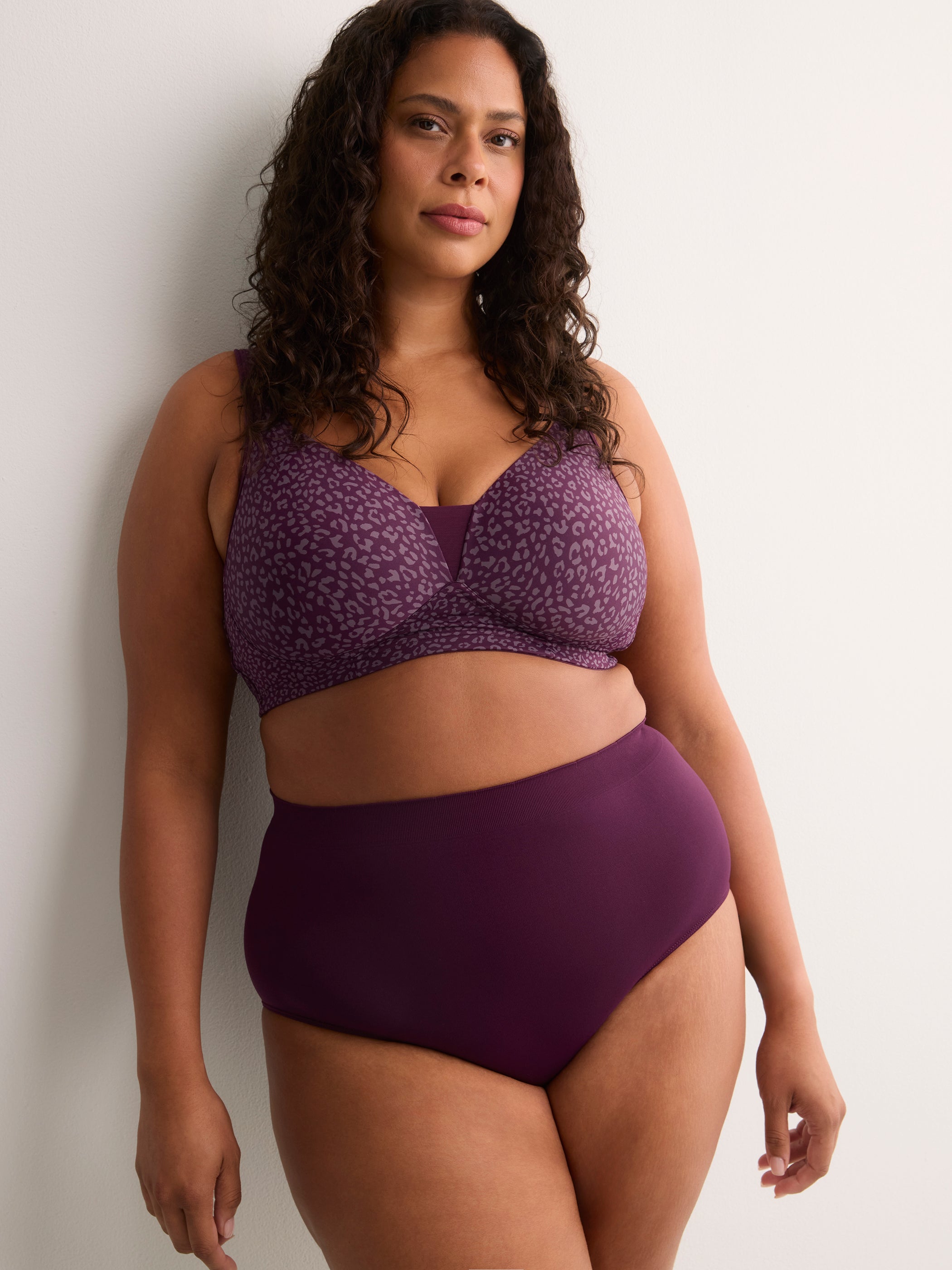 Leopard Wireless Padded T-Shirt Bra with Lace - tiVOGLIO