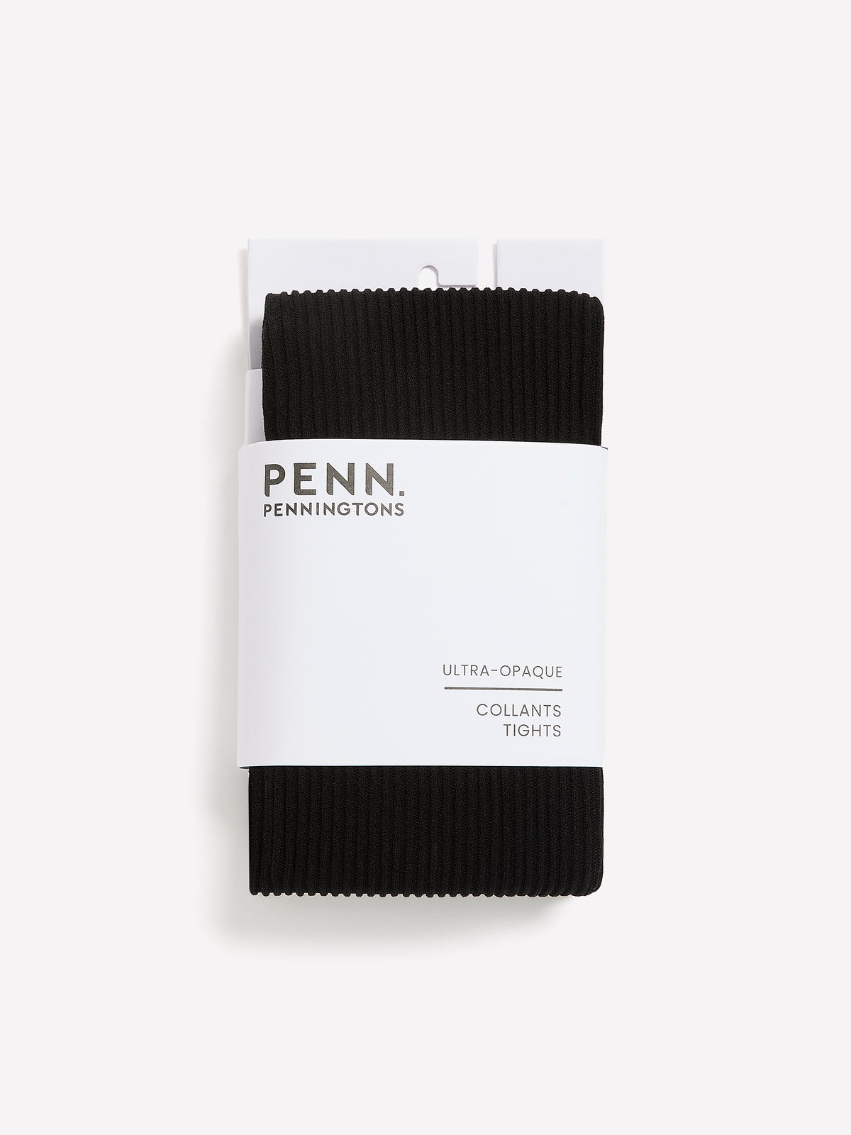 Black Ribbed Fashion Tights