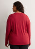 Long Ribbed Knit Crew-Neck T-Shirt - Active Zone