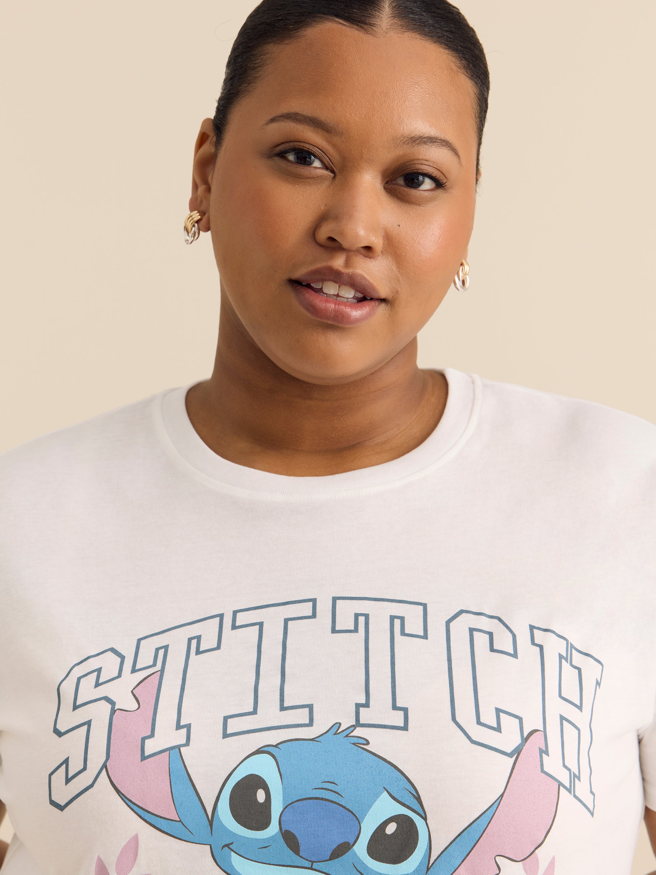 Disney White Boxy Tee