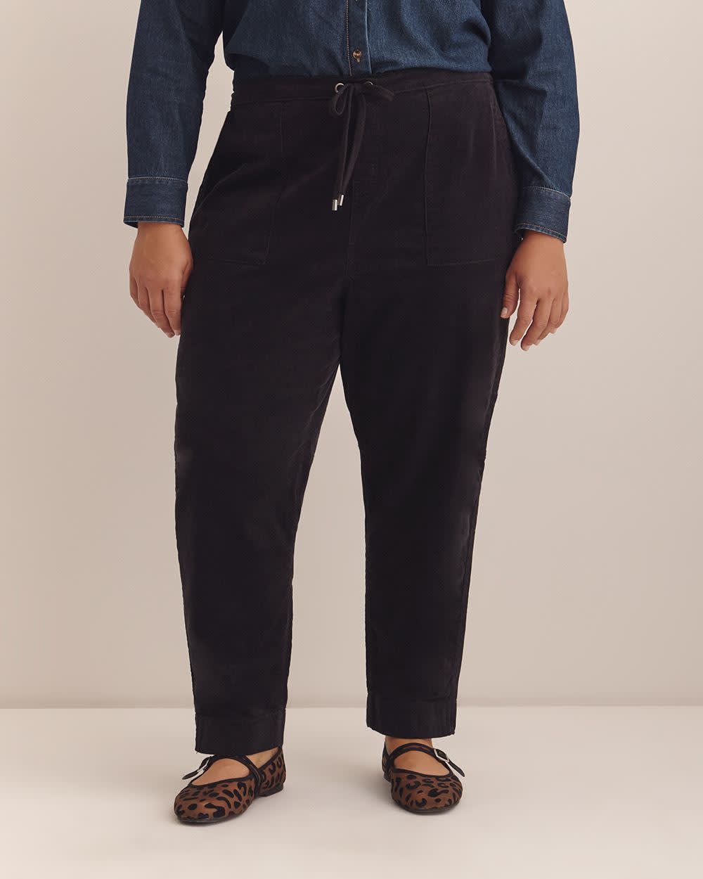 Corduroy Tapered-Leg Jogger Pant