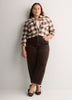 Plaid Flannel Buttoned-Down Tunic Shirt