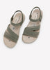 Wide Width, Reggae Slim Coffee Run Stretch Sandal - Skechers
