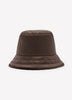 Reversible Brown Faux-Fur and Nylon Bucket Hat