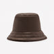 Reversible Brown Faux-Fur and Nylon Bucket Hat