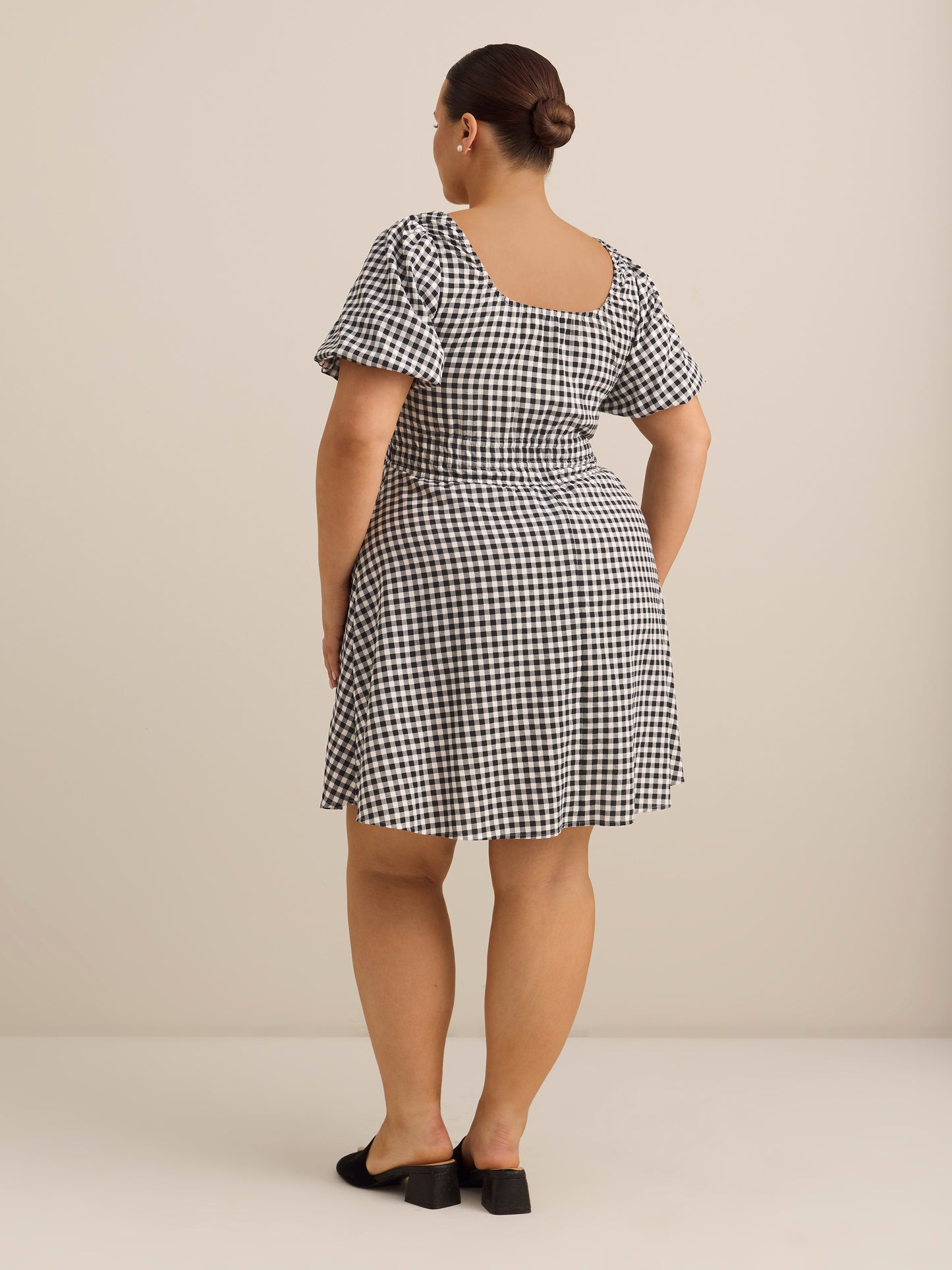 Sweetheart Midi Dress with Balloon Sleeves - Addition Elle