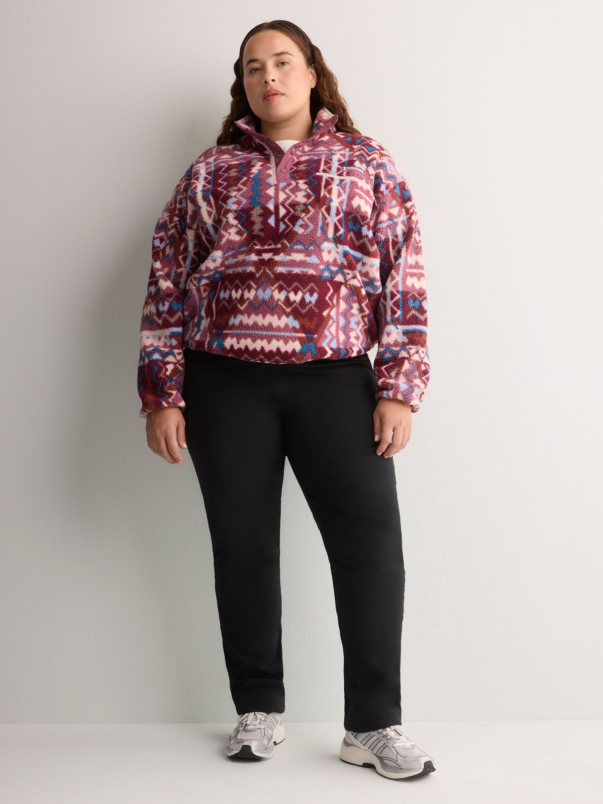 Helvetia II Printed Cropped Half-Snap Fleece Pullover - Columbia