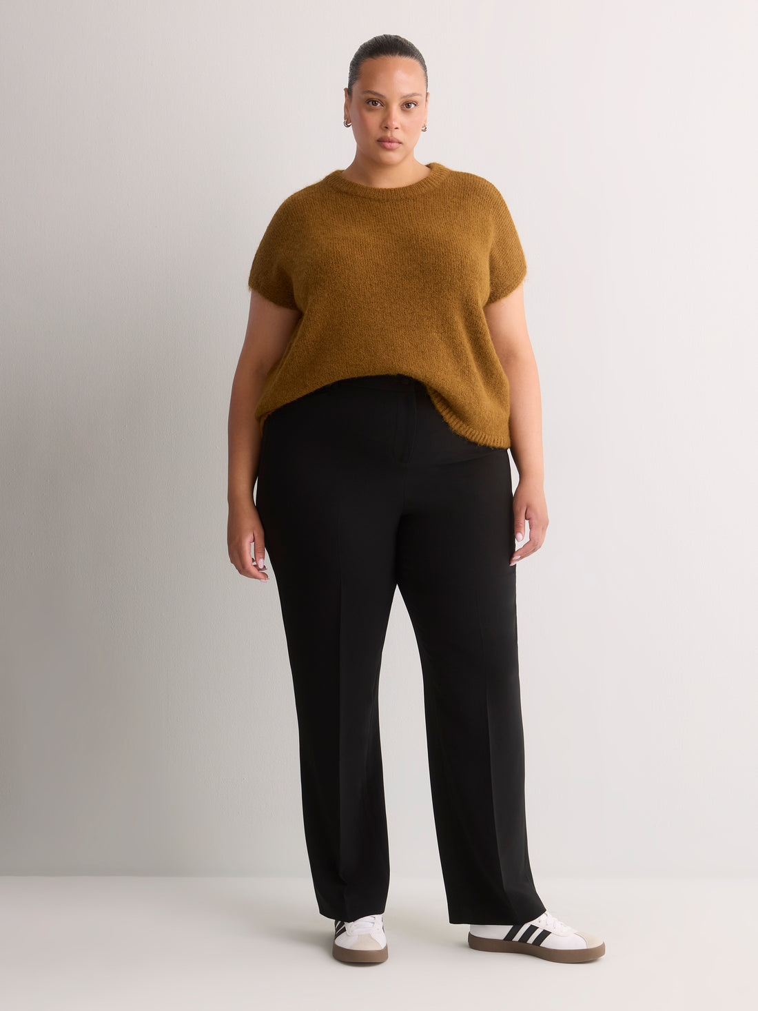 womens trousers plus size straight leg pants