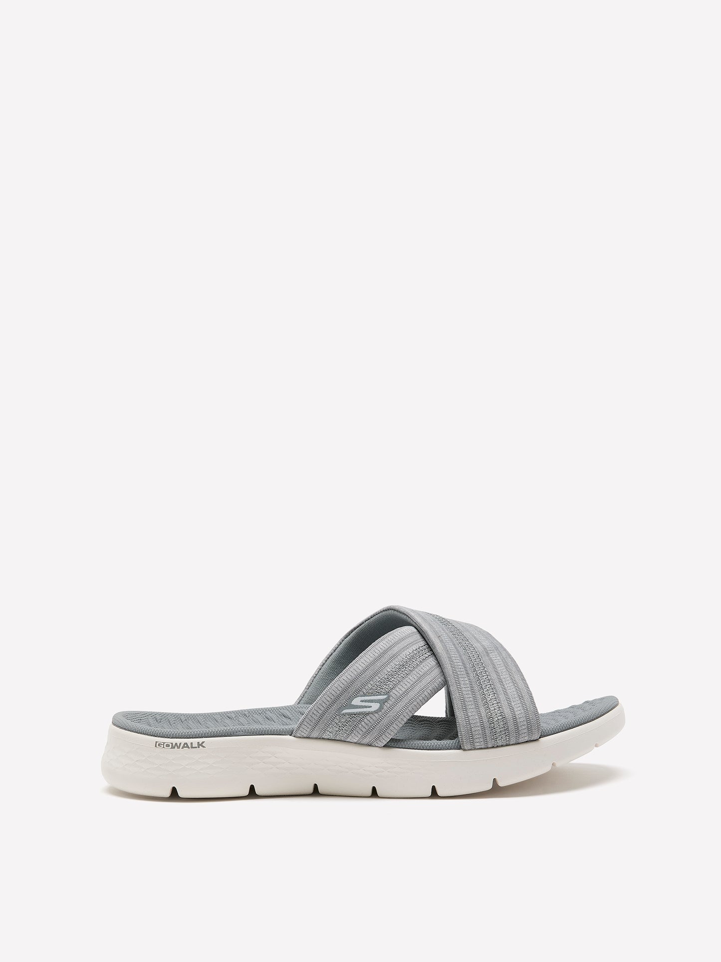 Wide Width, Go Walk Flex Crossband Slip-On Sandal - Skechers