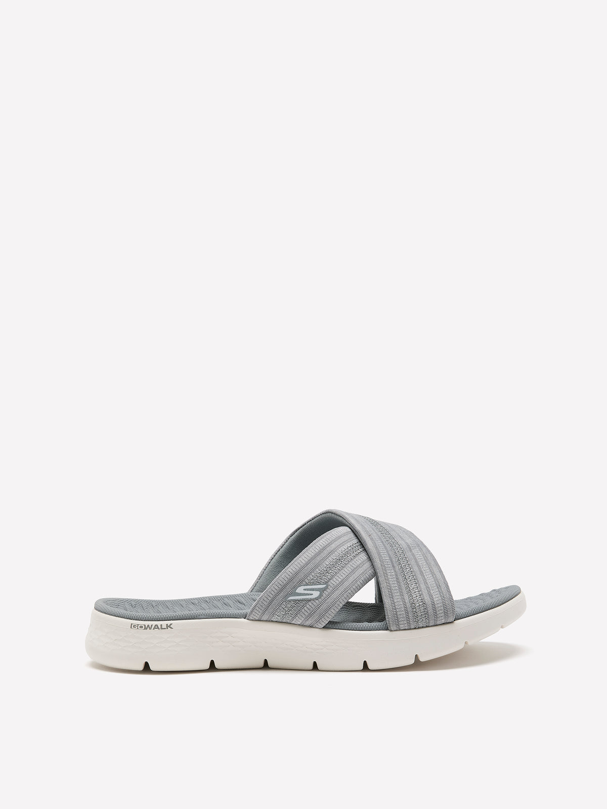 Wide Width, Go Walk Flex Crossband Slip-On Sandal - Skechers